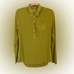 Coolibar Sun Protection Long Sleeved Polo Style Top Size M